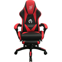 ZER - SILLA GAMER EN CUERO PU REPOSAPIES COJIN 150° AKIRA - ROJA.