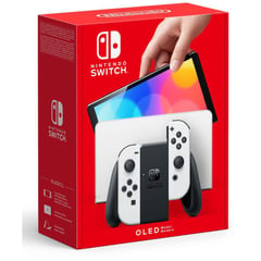 NINTENDO - Switch oled 64 gb blanca.